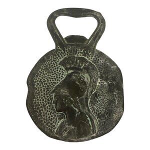 Greek Temple Bottle Opener Souvenir Vintage Patina Brass Napoleon Made in Greece